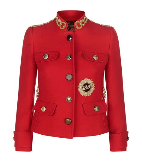 dolce gabbana military jacket|dolce gabbana jacket women.